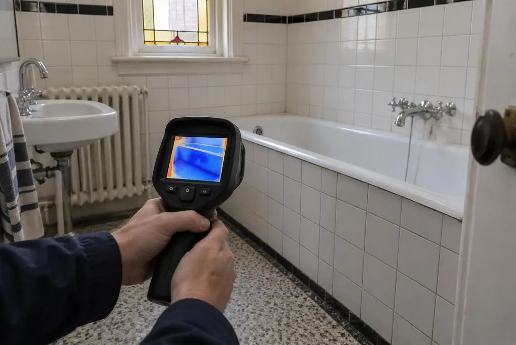 Lekdetectie Rijswijk – onderzoek in een badkamer van een oudere woning