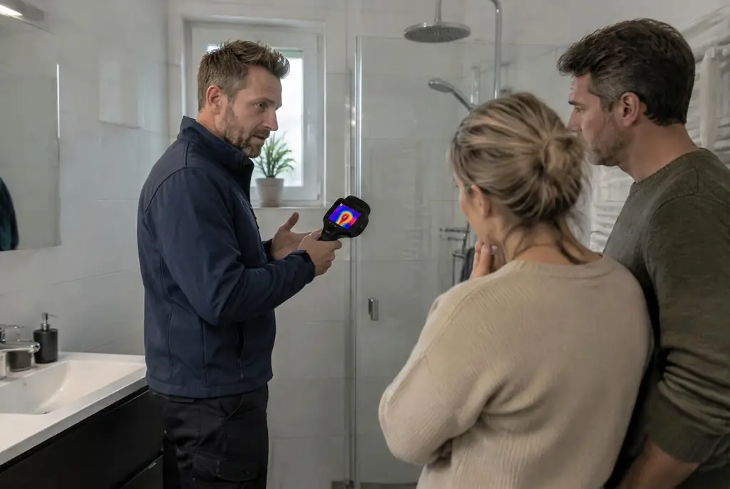 Lekdetectie Rijswijk – specialist legt bevindingen uit aan bewoner